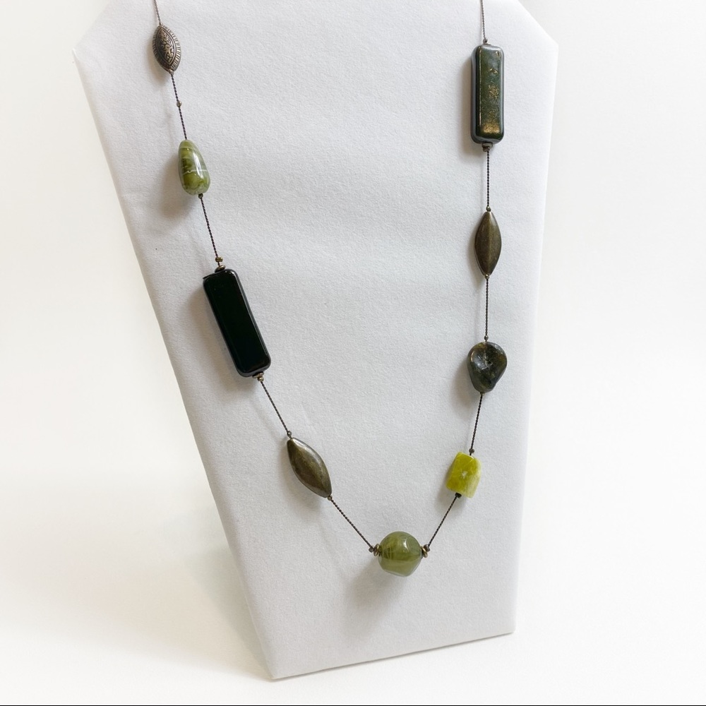 Unbranded Green Stone Statement Necklace